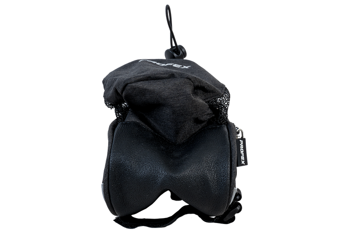 Велосипедна підсідлова сумка PROFEX 82318 Long Black Lux з кишенею для пляшки