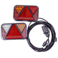 Набір: Задні ліхтарі LED Fristom FT-270 з проводами 4 м 7-PIN