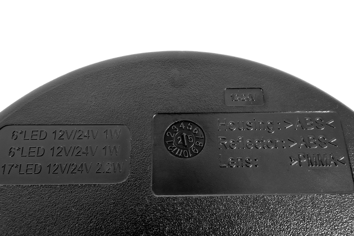 TT TECHNOLOGY TT.12008 Задній світлодіодний ліхтар Glo-Trac для гамбургерів з 3 функціями, універсальний