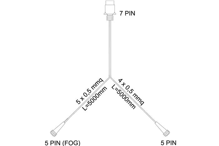 Задні ліхтарі ASPÖCK MULTIPOINT IV + кабельний джгут MANTES 5 м 7-PIN