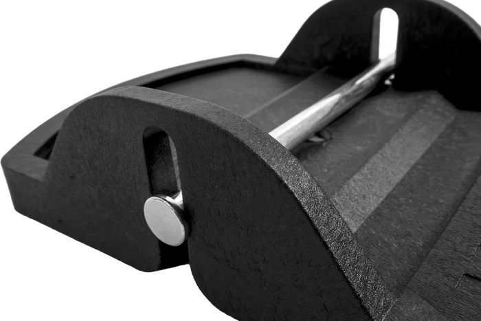 Комплект з чотирьох опорних прокладок стабілізатора причепа KNOTT 18x14x4,5 см