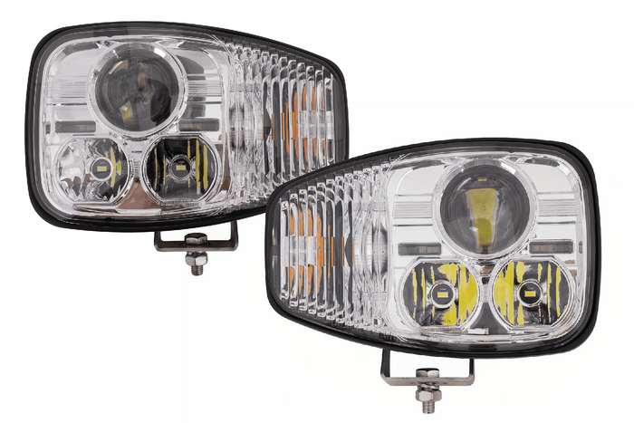 Світлодіодні фари TT Technology TT.16610-L+TT.16610-P з 3 функціями, 21 світлодіод 4450 лм (ліва+права) для JCB/Cat/Manitou/Volvo/Terex
