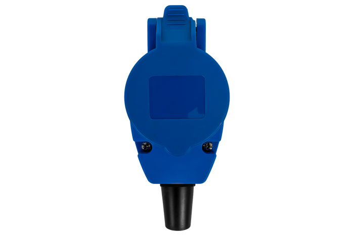 Кутова вилка CEE MANTES 2P+E з додатковою розеткою 16A 230V