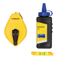Набір для розмітки STANLEY STHT47113-0, нитка + крейда + рівень