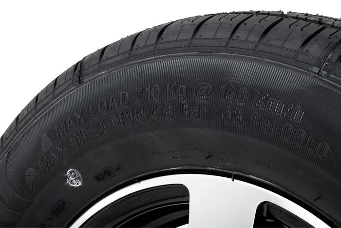 Посилене колесо до причепа KENDA TIRE 165/80 R13C 96/94N ALU RIM STARCO полірований 5Jx13"H2 5x112 ET:30
