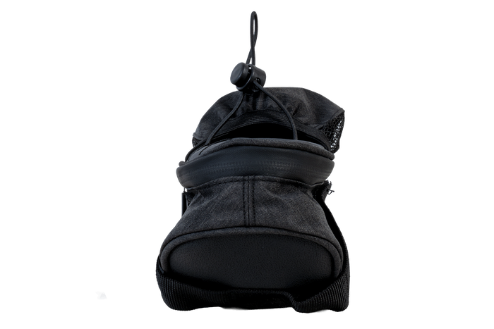 Велосипедна підсідлова сумка PROFEX 82318 Long Black Lux з кишенею для пляшки